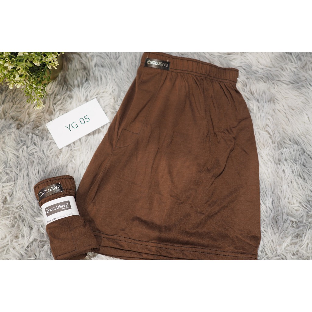 boxer-exclusive-บ็อกเซอร์-ผ้ายืด-นิ่ม-นุ่ม-เบาสบายมากๆ-สีพื้น-เซ็ต-6-ตัว-ส่งฟรี-ไซส์-f-เอว-25-36