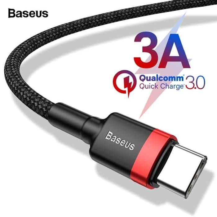 Baseus TYPE C FAST CHARGING 3A DATA Cable USB CHARGER HP QUICK TYPE C ...