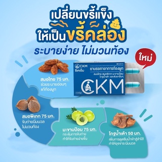 ขายดีมาก✅✅CKM ซีเคเอ็ม สมุนไพรสำหรับท้องผูก ระบายขรี้แข็ง ให้เป็นขรี้คล่อง แผงละ 4 แคบซูล