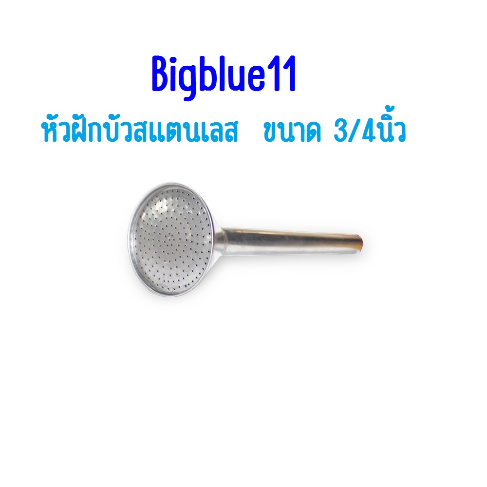 bigblue-หัวฝักบัวสแตลเลส-หัวฝักบัวรดน้ำ-หัวฝักบัวสังกะสี-ขนาด-3-4