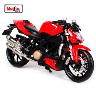 โมเดลรถมอเตอร์ไซค์ Maisto 1:12 DUCATI mod Streetfighter S DieCast Model ทำจากเหล็ก สัดส่วน 1:12 NO.31197(RED)