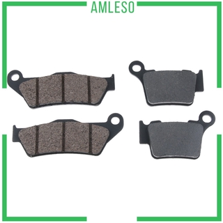( Amleso ) แผ่นผ้าเบรค 2 คู่สําหรับ Ktm 125 / 200 / 250 / 300 Exc Exc 125