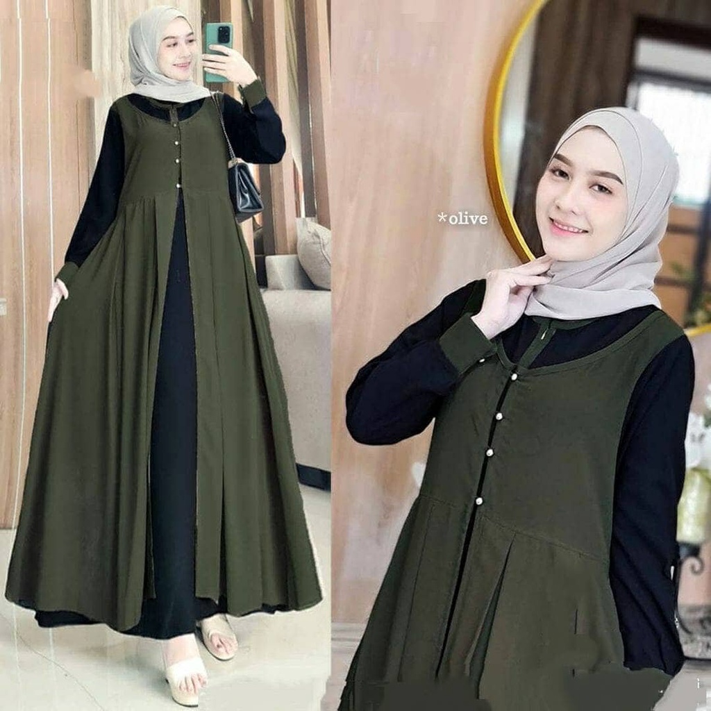 raisa-dress-bl-material-ceruty-babydoll-full-puring-get-gamis-ไม่รวม-hijab-ชุดเดรส-เสื้อคลุมมุสลิม-ล่าสุด-2022