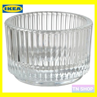 ที่ใส่เทียน IKEA, FINSMAK  ที่ใส่เทียนทีไลท์, แก้วใส3.5 ซม.