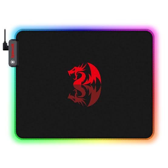 Redragon P026 Pluto LED Light แผ่นรองเมาส์สำหรับเล่นเกม 330x260x3 มม. ...