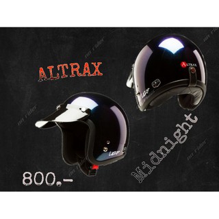 หมวกกันน็อคทรงคลาสสิค Altrax สีดำ midnight