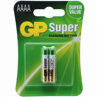 GP ถ่าน Super Alkaline ขนาด AAAA 1.5V 1 แพค 2 ก้อน
