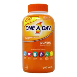 ภาพขนาดย่อของภาพหน้าปกสินค้าOne A day Women's (สูตรสำหรับทุกช่วงอายุ)วิตามินรวมสำหรับผู้หญิง 300 Tablets Exp.07/2024 จากร้าน youtheryshop บน Shopee