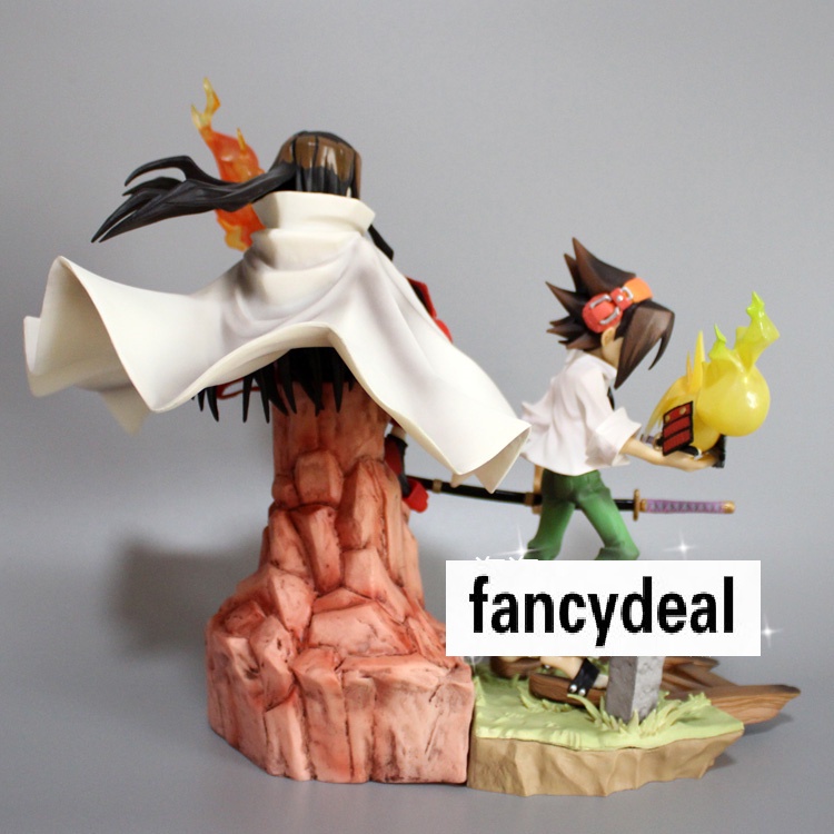 โมเดลฟิกเกอร์-anime-artfxj-shaman-king-yoh-asakura-asakura-hao-1-8-scale-pvc-ของเล่นสําหรับเด็ก