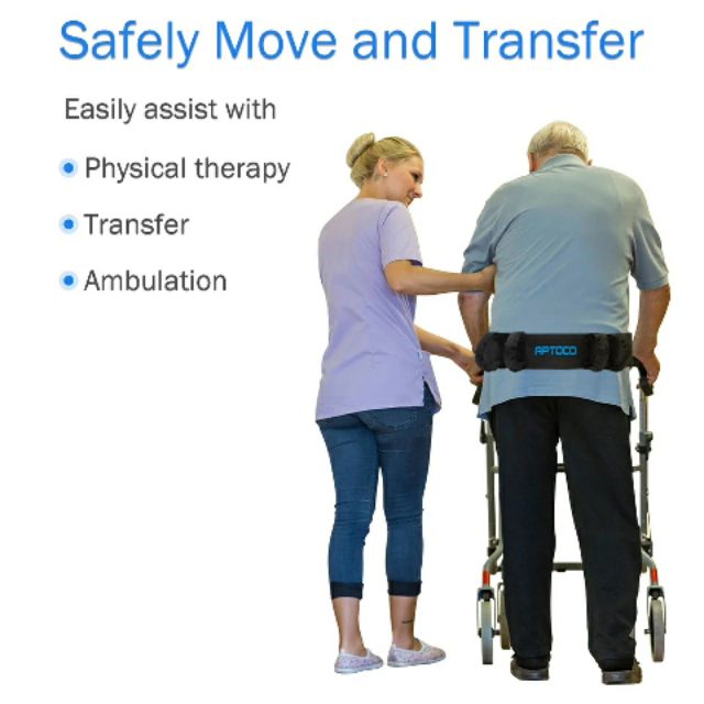 saleเข็มขัดช่วยพยุงตัว-ช่วยหัดเดินในผู้ป่วย-ผู้สูงอายุ-ทำจากวัสดุคุณภาพดีแข็งแรง-มีหูจับรอบตัวเพื่อความปลอดภัย
