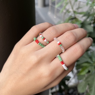 ภาพขนาดย่อของภาพหน้าปกสินค้า(พร้อมส่ง) แหวนลูกปัด ลูกปัด แหวน กำไล กำไลลูกปัด จากร้าน guseul_brand บน Shopee ภาพที่ 2
