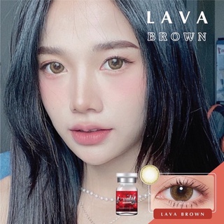 ✨ Lava brown (Lovely lens) ขนาดBig ตาโต ✔️เลนส์จดทะเบียนถูกต้อง (บิ๊กอาย คอนแทคเลนส์ bigeyes)