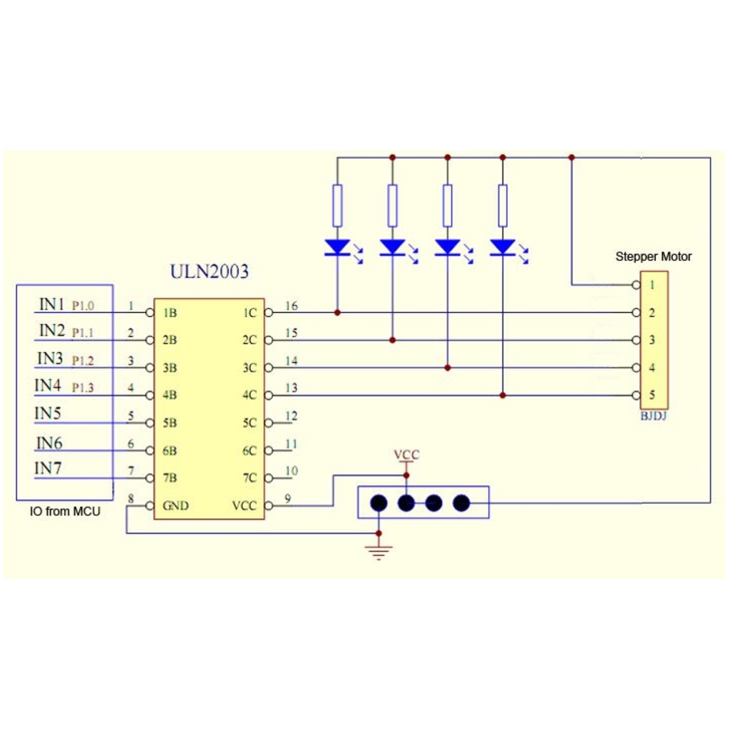 สเตปปิ้งมอเตอร์-5-โวลต์-4-เฟสพร้อมบอร์ดขับuln2003-5v-4-phase-stepper-motor-driver-board-uln2003