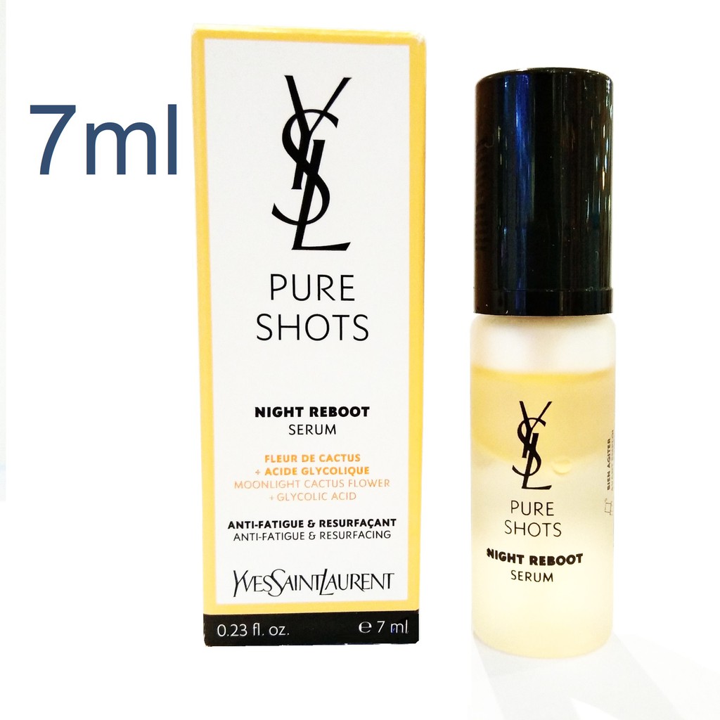 YSL Pure Shots Night Reboot Serum 7ml Shopee Thailand