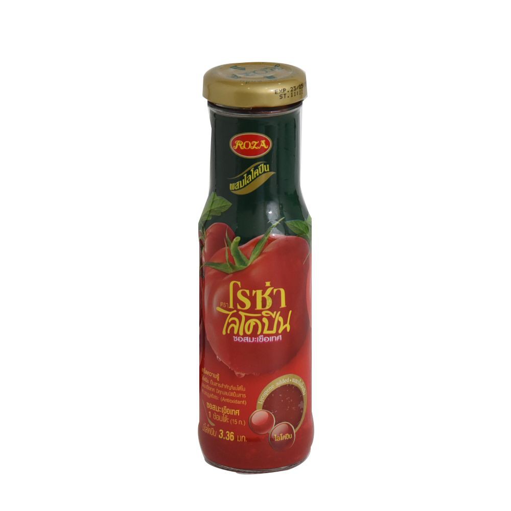 X 3 ขวด Roza Lycopene Ketchup 160g โรซ่าไลโคปีนซอสมะเขือเทศ Shopee