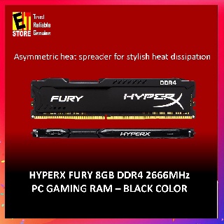 ใหม่ Kingston Hyperx FURY DDR4 RAM 4GB 8GB 16GB DDR4 2133MHz 2400MHz 2666MHz 3200MHz PC4-17000 PC4-19200 PC4-21300 PC4-25600 1.2V 288PIN PC DIMM หน่วยความจำเดสก์ท็อป RAM เกมคอมพิวเตอร์ขึ้น