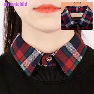Dsth เสื้อเบลาส์ปลอม คอปก ถอดออกได้ สําหรับผู้หญิง และผู้ชาย