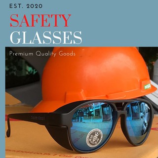 สินค้า แว่นตาเซฟตี้ Z87.1 แว่นเซฟตี้ แว่นเซฟตี้กันแดด แว่นเซฟตี้ในร่มได้มาตรฐานการป้องใบหน้าและดวงตา วัสดุเลนส์โพลีคาร์บอเนต