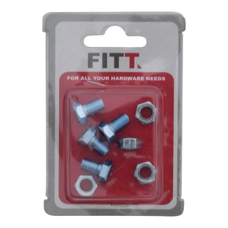 HEX MA SCREW 8X12MM NUT 4 SET สกรูหัวหกเหลี่ยมน็อต 8X12 MM 4ชุด สกรู, น๊อตและแหวน อุปกรณ์ยึดติด เครื่องมือช่างและฮาร์ดแว