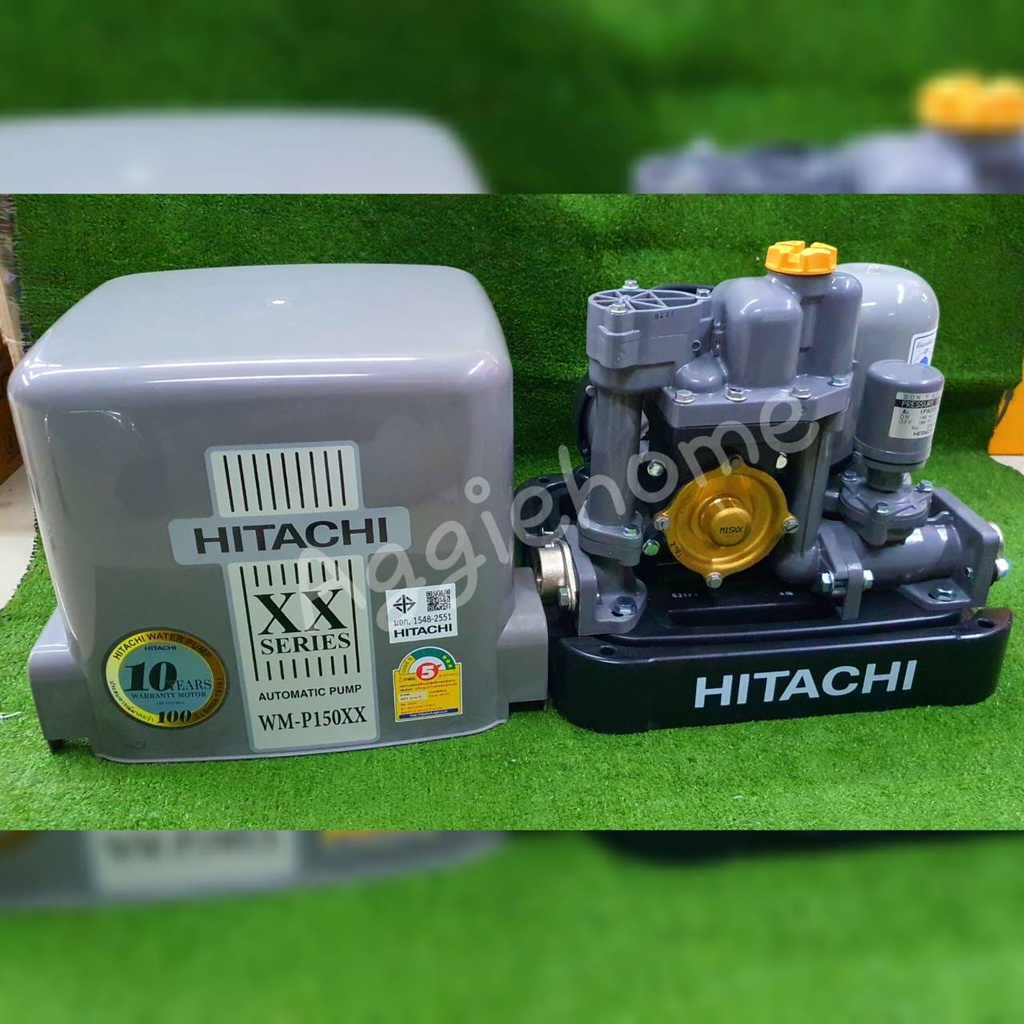 hitachi-ปั๊มน้ำ-แรงดันคงที่-รุ่น-wm-p150xx-220v-150วัตต์-ถังเหลี่ยม-ปั๊มอัตโนมัติ-ปั๊มน้ำ