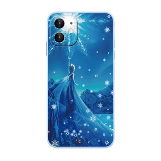 เคสโทรศัพท์มือถือแบบนิ่ม ลายเกล็ดหิมะ สีฟ้า สําหรับ OPPO A53 A54 A55 A15 A16S A12 A12E A3S A5S A5 A73 A91 A92 A93 A94 A95 A75S DC