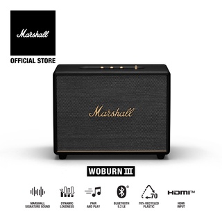ภาพหน้าปกสินค้า[ New Arrival ] 🎵 Marshall Woburn III Bluetooth Black - ลําโพงบลูทูธเบสหนัก [รับประกัน 1 ปี + ส่งฟรีทั่วไทย] ที่เกี่ยวข้อง