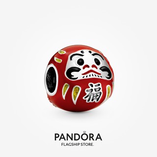 Pandora จี้ตุ๊กตา Daruma สีแดง ของขวัญวันเกิด สําหรับสุภาพสตรี p825