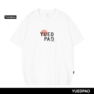 สินค้า Yuedpao ยอดขาย No.1 รับประกันไม่ย้วย 2 ปี ผ้านุ่ม เสื้อยืดเปล่า เสื้อยืด Oversize White sunset beach print