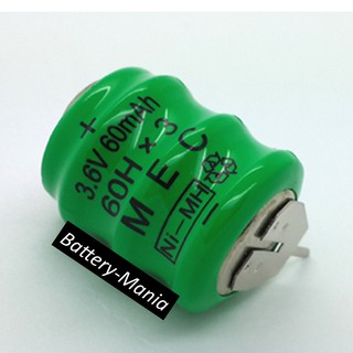 BATTERY 3.6V Nickel Metal Hydride Rechargable 3.6V-60K3A2H ออกใบกำกับภาษีได้ batterymania