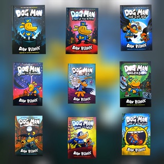 [[ขายแยกเล่ม รุ่นกระดาษด้าน คุณภาพระดับกลาง]] Dog Man Dav Pilkey Collection 11 Books (Dogman) hardcover Scholastic