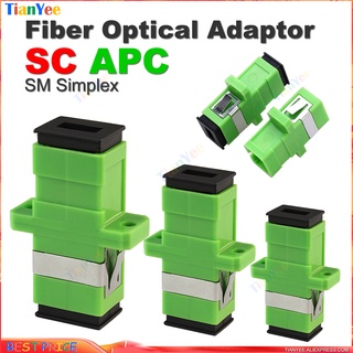 Batch Sell 100pcs - 1000pcs Lot Fiber Optical Adaptor SC APC SM Simplex SC/APC single-mode Coupler Fiber flange SC conne