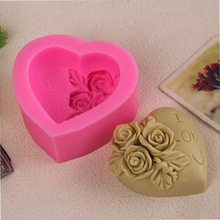 ภาพหน้าปกสินค้าNew 3D Rose Flower Bouquet Loving Heart Shape Valentine\'s Day Gift Present ที่เกี่ยวข้อง