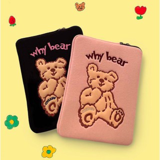 Bentoy(เบนทอล) Milkjoy เกาหลี น่ารัก หมี  15 11 10.5 10.2 นิ้ว กระเป๋า ipad NO.why bear