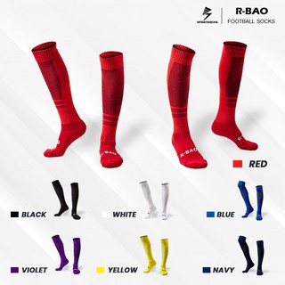 ภาพหน้าปกสินค้าถุงเท้ายาว R-Bao เนื้อผ้าเกรด Player ถุงเท้าฟุตบอล Long Football socks ที่เกี่ยวข้อง