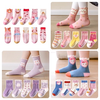 ภาพหน้าปกสินค้าSC-0038/ShopAt.Two/พร้อมส่ง ถุงเท้าเด็กผู้หญิง ถุงเท้าผ้าฝ้าย แพ็ค 5 คู่มีกันลื่น ที่เกี่ยวข้อง