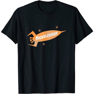 เสื้อยืดโอเวอร์ไซส์เสื้อยืด พิมพ์ลายโลโก้ Nickelodeon สไตล์คลาสสิกS-3XL