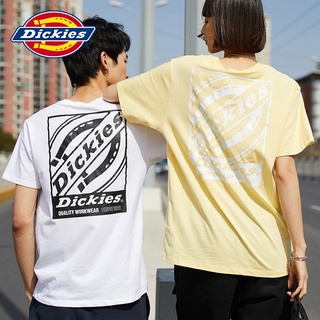 เสื้อยืดแขนสั้น ผ้าฝ้าย พิมพ์ลายโลโก้ Dickies แฟชั่นฤดูใบไม้ผลิ และฤดูร้อน สําหรับผู้ชาย 007334ยืด.สบาย.รัก