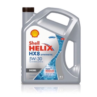 สินค้า ✅ คุ้มที่สุด ✅ น้ำมันเครื่อง Shell เชลล์ HX8 5W-30 5W30 ดีเซล สังเคราะห์100% 6 ลิตร + กรองเครื่อง+ เสื้อ