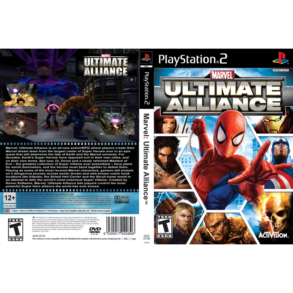 แผ่นเกมส์ PS2 Marvel Ultimate Alliance คุณภาพ ส่งไว (DVD) | Shopee Thailand