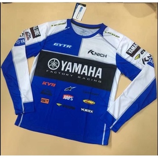 ใหม่ ชุดแข่ง F1 2022 + เสื้อแข่ง YAMAHA + เสื้อยืด แขนยาว ฤดูร้อน สําหรับทุกเพศ