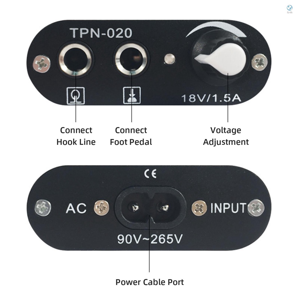 flhi-ชุดพาวเวอร์ซัพพลายสัก-ขนาดเล็ก-tpn-020-18v-1-5a-90v-265v-พร้อมสายคลิป-สําหรับสักถาวร