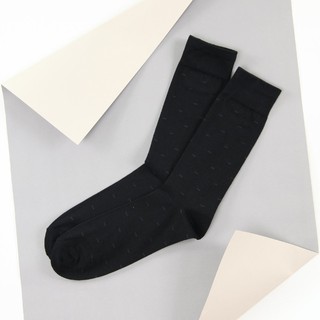 ภาพหน้าปกสินค้าCROCODILE BLACK SOCKS WITH DASH DETAILS ถุงเท้าข้อยาว ที่เกี่ยวข้อง