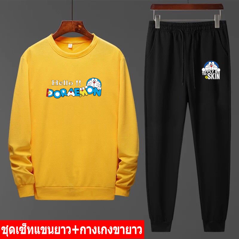 bk392-o-aa332-เซ็ทแฟชั่นแขนยาว-กางเกงวอร์ม-ชุดเซ็ทผู้หญิง-แฟชั่นผู้ชาย-เสื้อแขนยาวหน้าว-ชุดกันหนาว