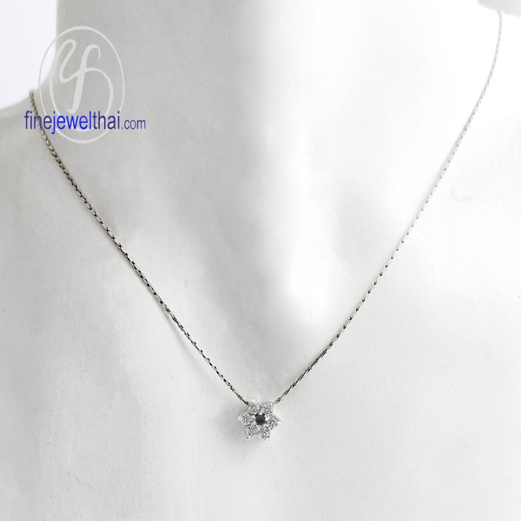 finejewelthai-จี้นิล-นิลแท้-จี้เพชรcz-จี้พลอย-black-spinel-onyx-silver-pendant-birthstone-p1023on00-2