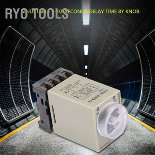ภาพหน้าปกสินค้าRyo Tools 0-10 Seconds Knob Control Timer Relay Delay ON Time with Base AC 110V ที่เกี่ยวข้อง