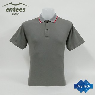 เสื้อโปโล DryTech สีเทาซีเมนต์