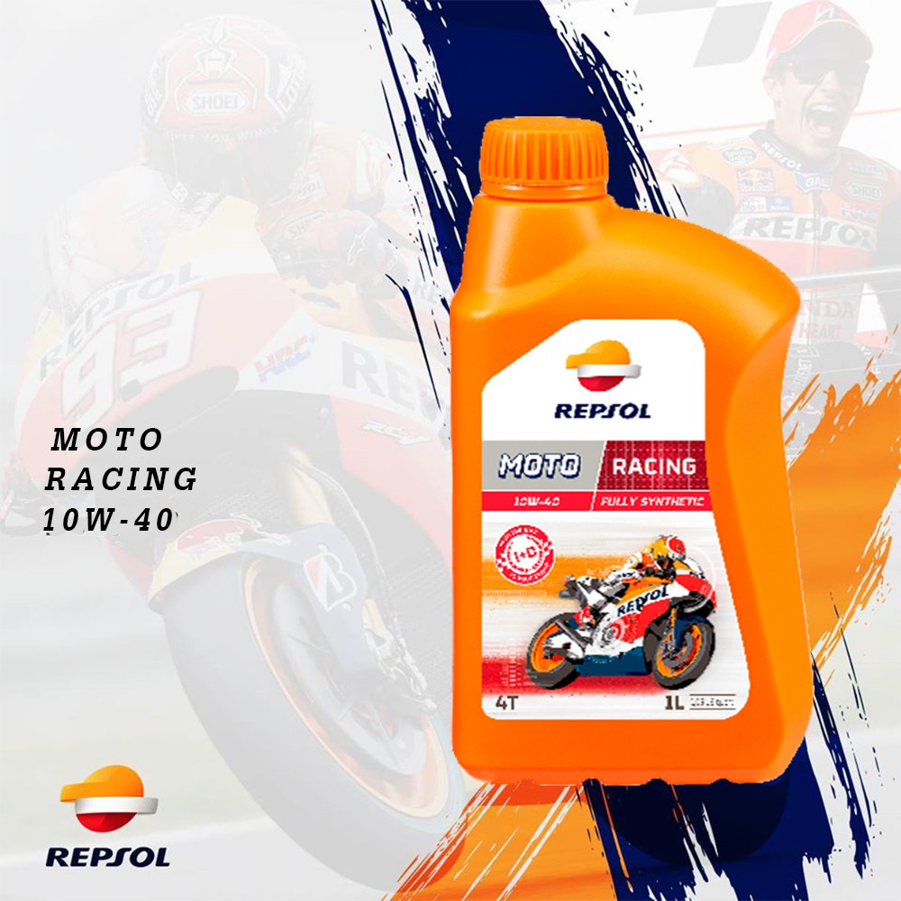 น้ำมันเครื่อง REPSOL MOTO RACING 4T 10W40 | Shopee Thailand