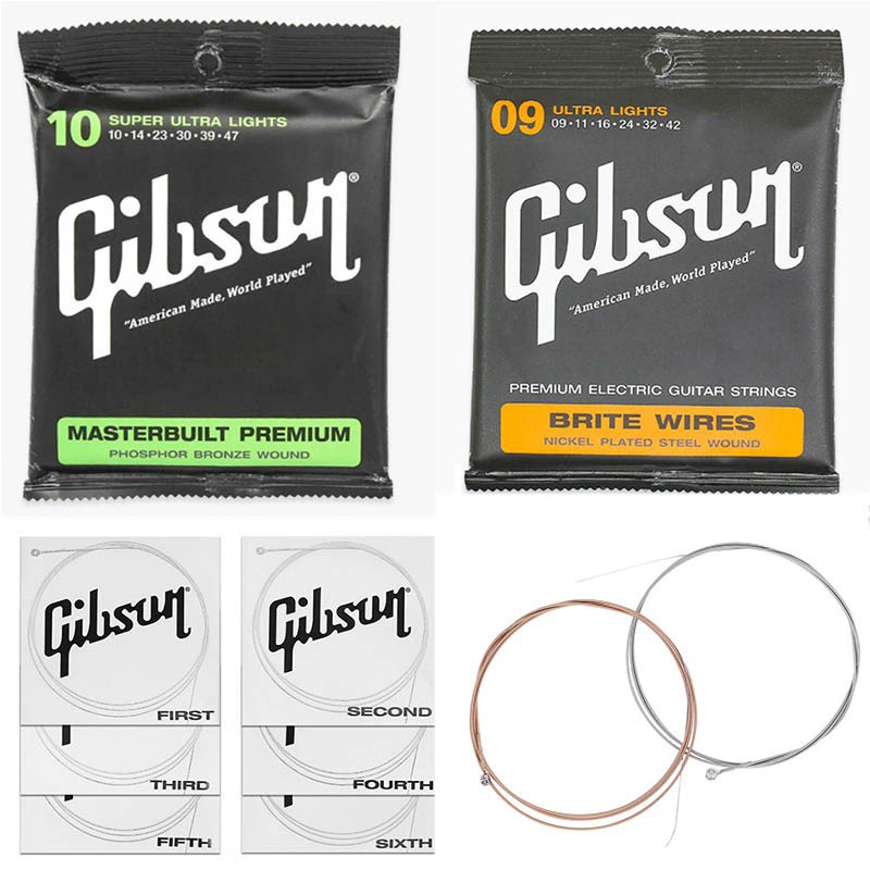 ภาพหน้าปกสินค้าGibson strings สายกีต้าร์อะคูสติกแบบใส จากร้าน almusic.th บน Shopee