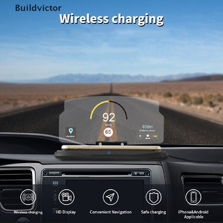 【Buildvictor】แท่นชาร์จโทรศัพท์มือถือ แบบไร้สาย HUD Head Up Display สําหรับรถยนต์