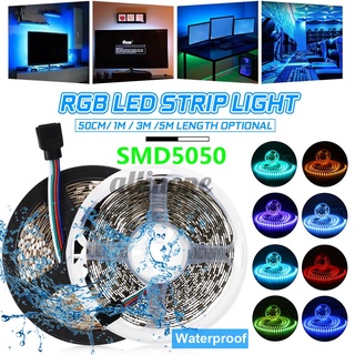 1-5ม.RGB Colorful 5050 Smd สายไฟตกแต่งพื้นหลังพร้อมรีโมท 44 คีย์